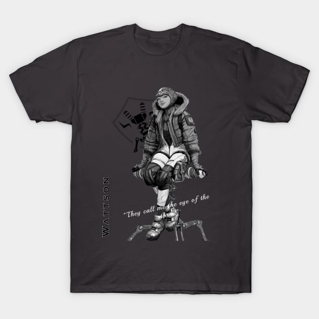 Wattson Legend Poster - Apex T-Shirt by ElevenGraphics